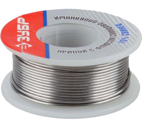 Припой оловянно-свинцовый (100 гр; 30% Sn; 70% Pb) Зубр 55422-100