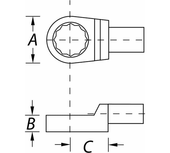 Насадка накидная N212-15 (15 мм; 9х12 мм) NORGAU 051111315