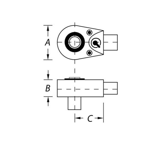 Трещоточная насадка 3/8" 9х12 LLR NORGAU N512-01 051111601 1