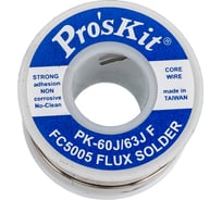 Припой PK-63J10F 1 мм, 0.25 кг, Sn63/Pb37 (FC5005 флюс безотм. RMA) ProsKit С00040238