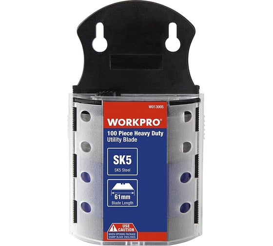 Набор из 100 лезвий WORKPRO 61 мм SK5 W013005