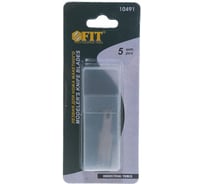 Лезвия прямоугольные (5 шт; 6 мм) для ножа макетного FIT IT 10491