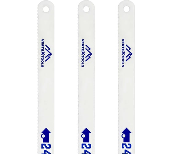 Полотно по металлу (3 шт.; 300 мм; HI-Q сталь; 24tpi) vertextools 78-300-4
