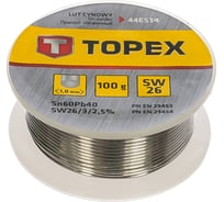 Припой оловянный (100 г; 60%Sn, проволока 1 мм) TOPEX 44E514