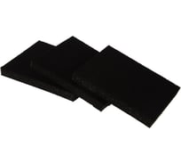 Губки шлифовальные мягкие (125х100х10 мм,3 шт., P60/80, P60/100, P80/120) КЕДР 062-0003