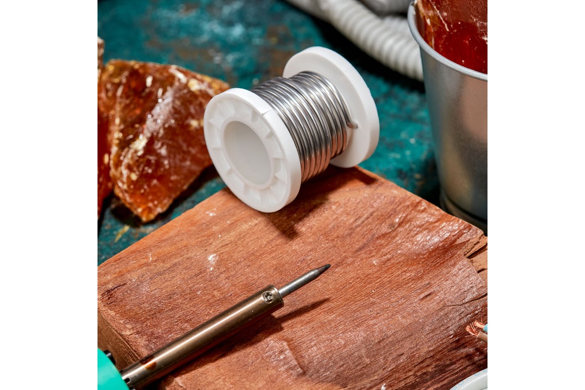 Припой REXANT с канифолью ПОС-61, Ø3мм, (олово 61%, свинец 39% ...