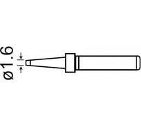 Жало двусторонний скошенный конус 1.6 мм для паяльных станций ProsKit 508-351-T4 00163405