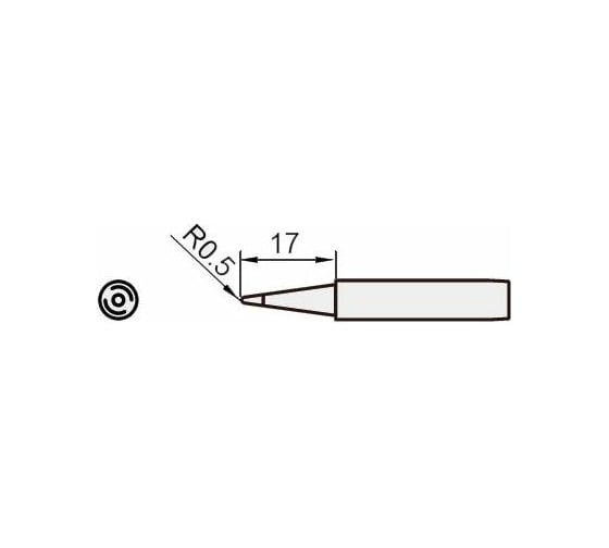 Жало конус 0.5 мм для паяльных станций Pro'sKit 5SI-216N-B 00271773