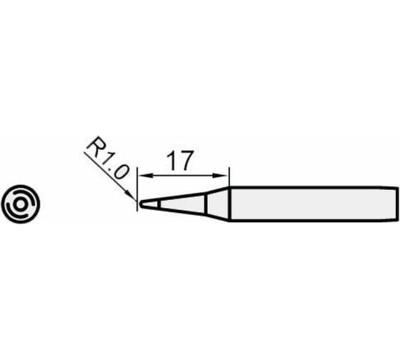 Жало конус 1 мм для паяльных станций Pro'sKit 5SI-216N-B1.0 00370473