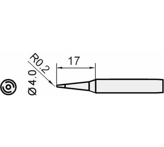 Жало конус 0.2 мм для паяльных станций Pro'sKit 5SI-216N-I 00267509