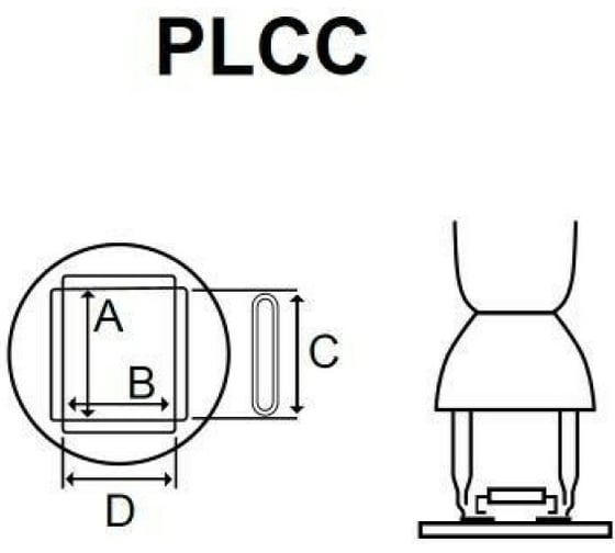 Насадка PLCC (17.5х17.5 мм) для паяльной станции SS-989B Pro'sKit 9SS-900-L 00271494