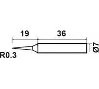 Жало конус 0.3 мм для паяльников 6PK-976NB, 6PK-976ESD-NB ProsKit 5PK-976N-B1 00247415