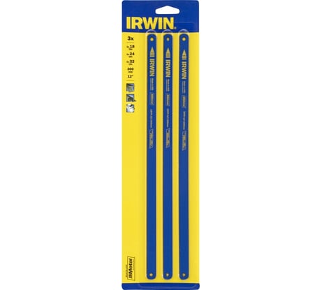 Набор полотен по металлу (3 шт; 300 мм; 18/24/32 TPI) Irwin 10507929