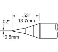 Наконечник (0.5х13.7 мм; конус удлиненный) для PS900 METCAL STV-CN05AR
