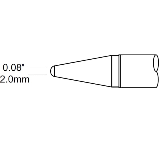 Наконечник (2.0х14 мм; конус удлиненный) для PS900 METCAL STV-CNL20