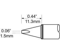Наконечник клин (1.5х11.3 мм) для PS900 METCAL SCV-CH15A