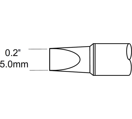 Наконечник клин (5.0х10 мм) для PS900 METCAL SCV-CH50 1