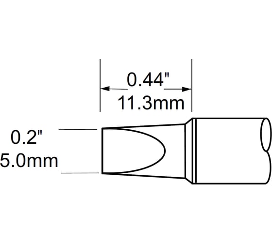 Наконечник клин (5.0х11.3 мм) для PS900 METCAL SCV-CH50A 1