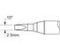 Наконечник клин удлиненный (2.5х18.3 мм) для PS900 METCAL SCV-CH25AR 1