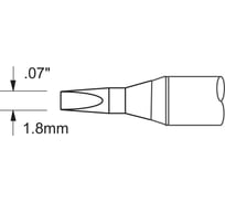 Наконечник клин удлиненный (1.8х13.4 мм) для PS900 METCAL SFV-CH18AR