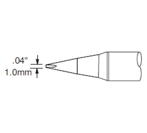 Наконечник клин удлиненный (1.0х13.7 мм) для PS900 METCAL SCV-CH10AR 1