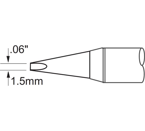 Наконечник клин удлиненный (1.5х13.4 мм) для PS900 METCAL SCV-CH15AR 1
