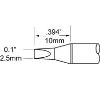 Наконечник (2.5х10 мм; клин) для MFR-H1 METCAL SFP-CH25