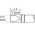 Наконечник (5х7.6 мм; клин) для MFR-H1 METCAL STP-CH50 1