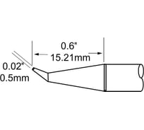 Наконечник (0.5х15.21 мм; изогнутая миниволна) для MFR-H1 METCAL SCP-DRH05