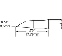 Наконечник (3.5х17.78 мм; удлиненная миниволна) для MFR-H1 METCAL STP-DRH35