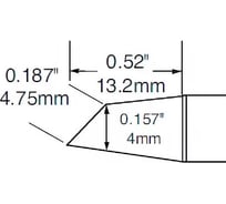 Наконечник (4х13.2 мм; миниволна) для PS900 METCAL SFV-DRH440A