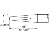 Наконечник (3.0х16,5 мм; клиновидный удлиненный) для PS900 METCAL SFV-CH30AR
