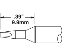 Картридж-наконечник (1.4х9.9 мм; клин) для СV/MX METCAL CVC-8CH0014S