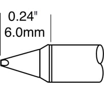 Картридж-наконечник (1.5х6.0 мм; клин) для СV/MX METCAL CVC-7CH0014P