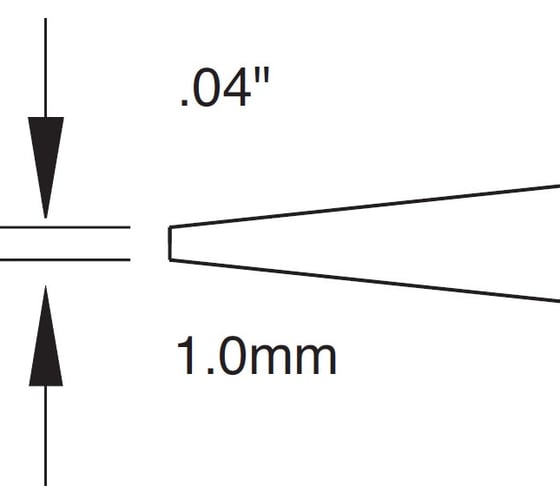 Картридж-наконечник (3.8х21.6 мм; клин 12°) для СV/MX METCAL CVC-8CH2238A