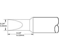 Картридж-наконечник (3.5х6.13 мм; клин) для СV/MX METCAL CVC-6CH0035P