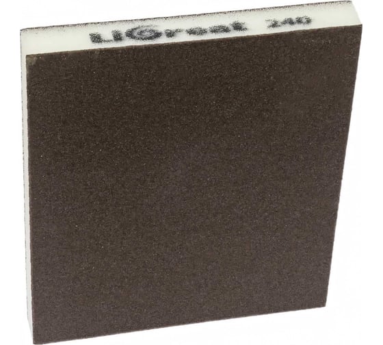 Губка шлифовальная двухсторонняя Р240 LIGREAT TL12232
