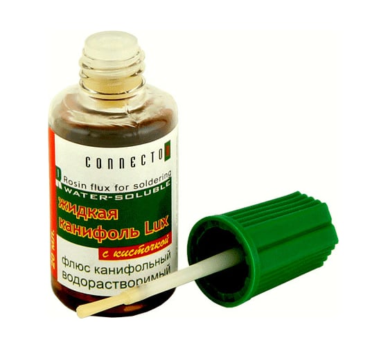 Жидкая канифоль Lux с кисточкой 20 мл Connector ZHKA-LUXKIS-20