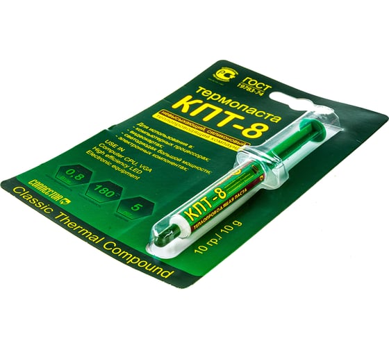 Термопаста КПТ-8 (блистер 10 г) Connector КПТ-8-Б-10гр КПТ-8-Б-10гр