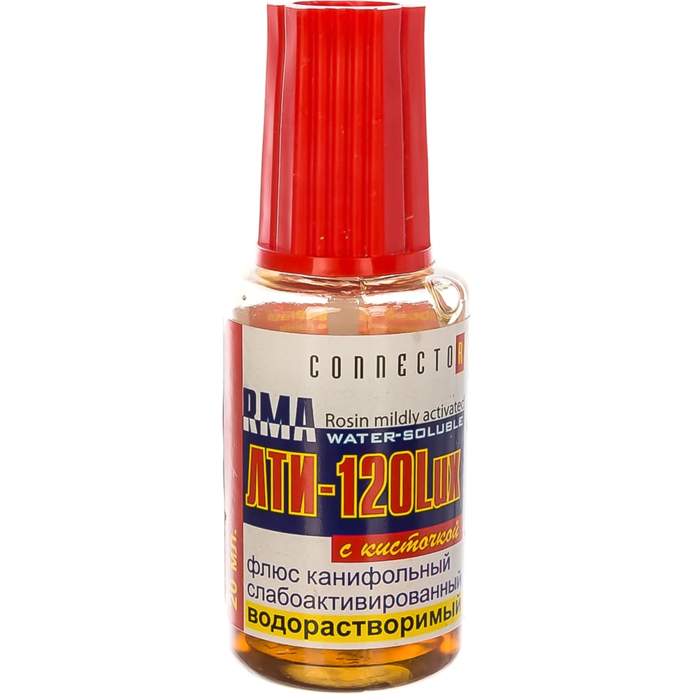 Флюс ЛТИ-120 Lux с кисточкой 20 мл Connector LTI-120LUXKIS-20 ...