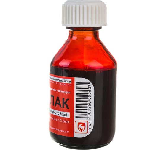 Цапон лак (красный) 30 мл Connector TSAP-RD-30