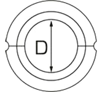 Матрица круглая А-28/60т (28 мм; 60 т; алюминиевые зажимы) для пресса ПГ-60 КВТ 61528