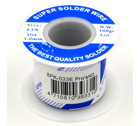 Припой SN63% 1.0мм 100гр ProsKit 00159330 1