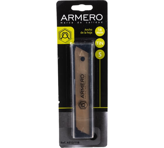 Лезвие сегментное Tytan (18 мм; 5 шт.) Armero AR12-118/A512/118
