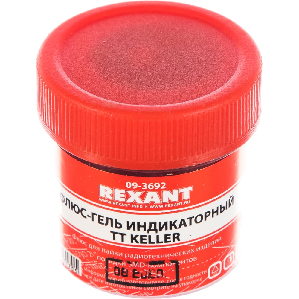 Флюс-гель для пайки TT KELLER индикаторный 20 мл банка Rexant 09-3692