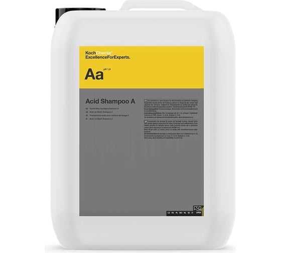 Автошампунь Acid Shampoo A кислотный, 22 кг Koch Chemie 311022 053682 1