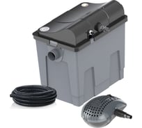 Фильтр проточный для прудов до 10 м³ в комплекте с насосом и УФ-лампой Heissner FPU10100-00