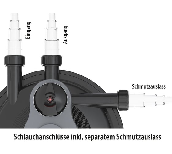 Фильтр напорный Smartline для прудов до 4 м³ в комплекте с насосом и УФ-лампой Heissner HLF4000-00