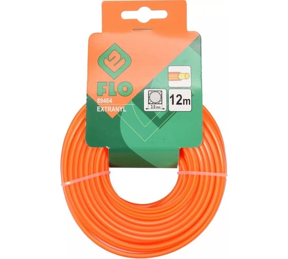 Леска для триммера EXTRANYL 3 мм, 12 м FLO 89464