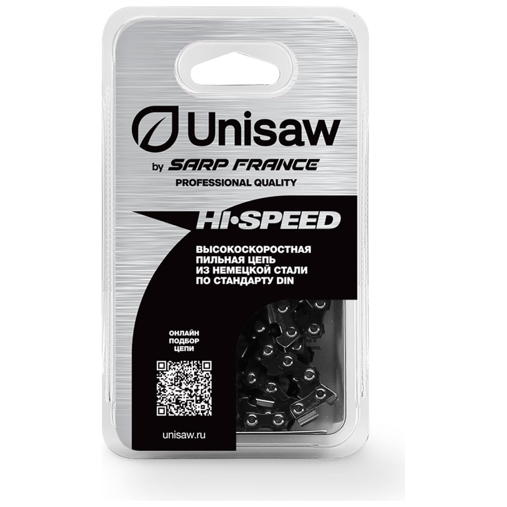 Цепь 16", 3/8", 1,3 мм, 56 звеньев Professional Quality Unisaw SE3L56DL ...